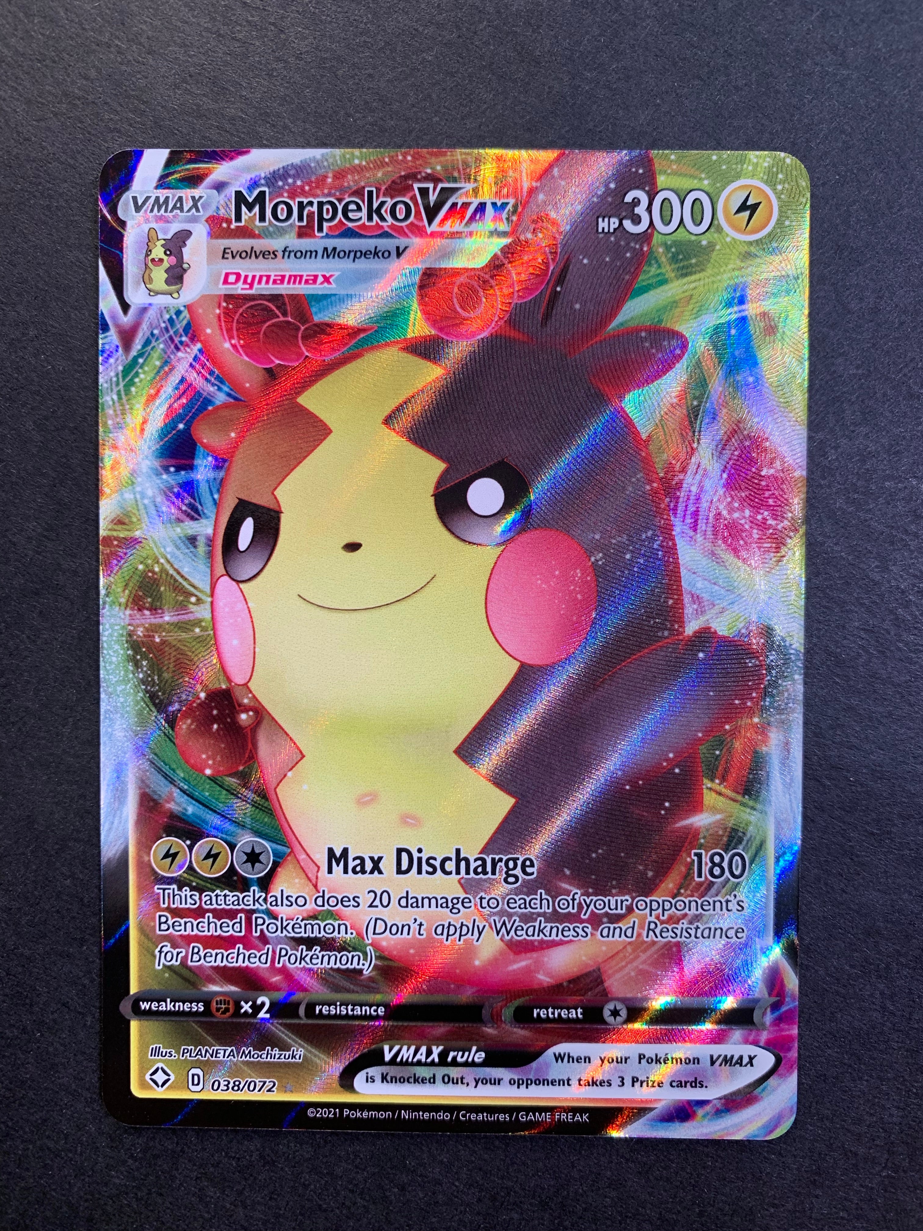 morpeko vmax pokemon card value Morpeko VMax - 038/072 Full Art Ultra Rare