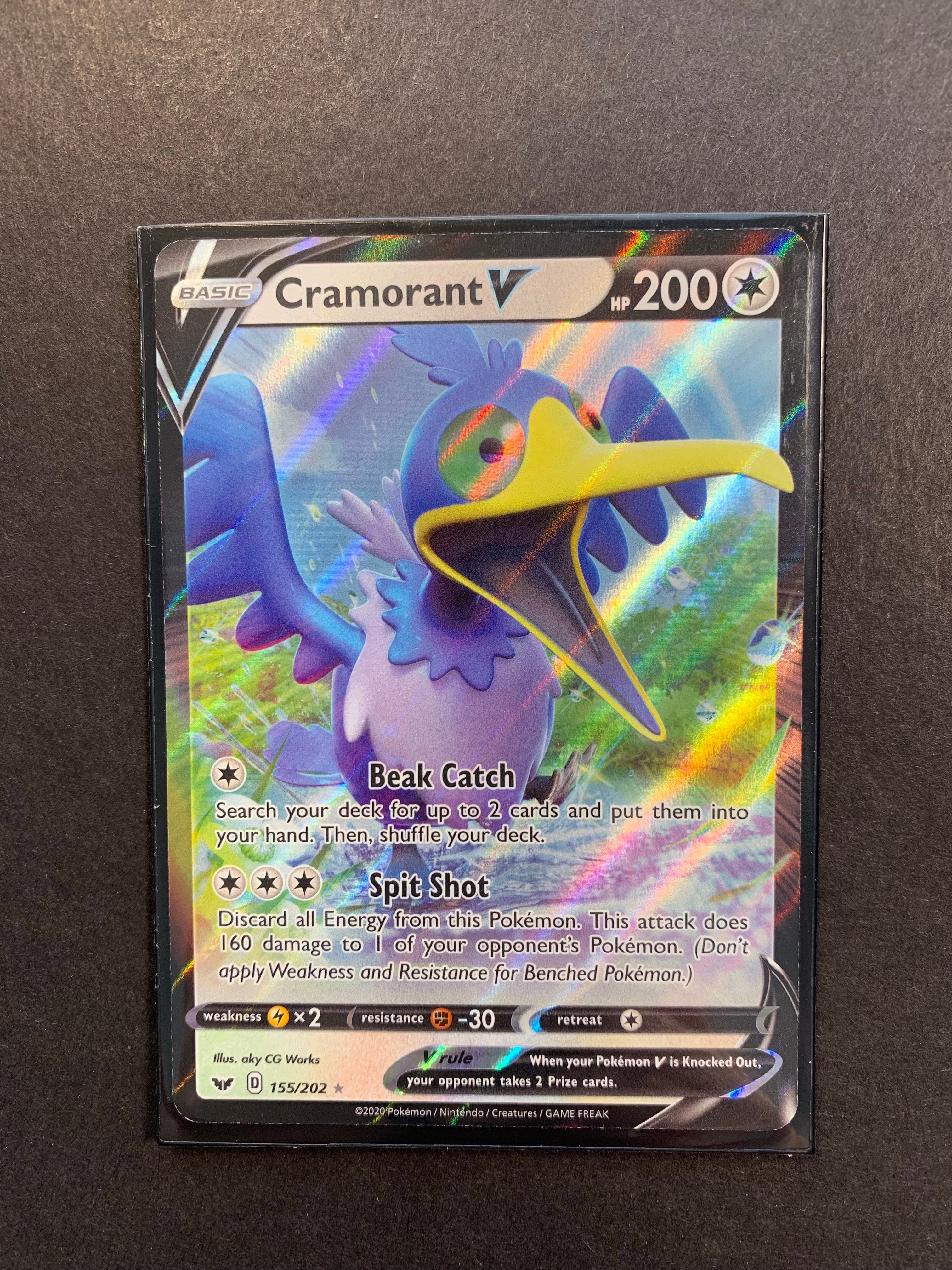Cramorant V - 155/202 Ultra Rare - Sword and Shield Cramorant V - 155/202 Ultra Rare - Sword and Shield