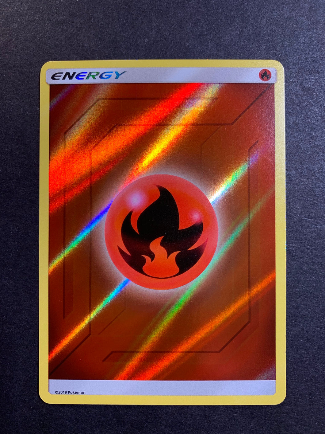 Fire Energy - Reverse Holo Rare - Hidden Fates