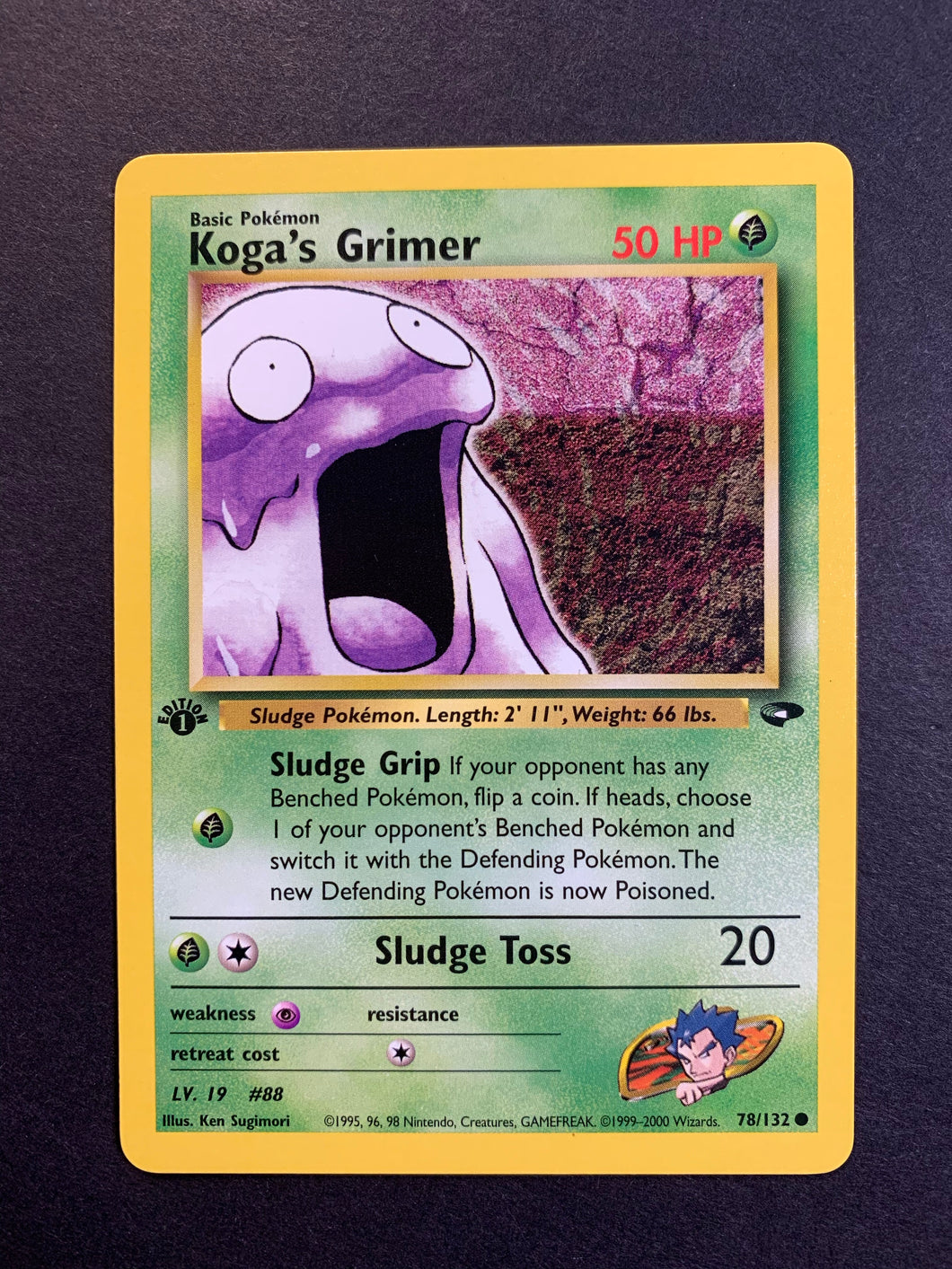 Pokemon Gym Challenge Common Koga's Grimer #78 Pokemon Gym Challenge Common Koga's Grimer #78