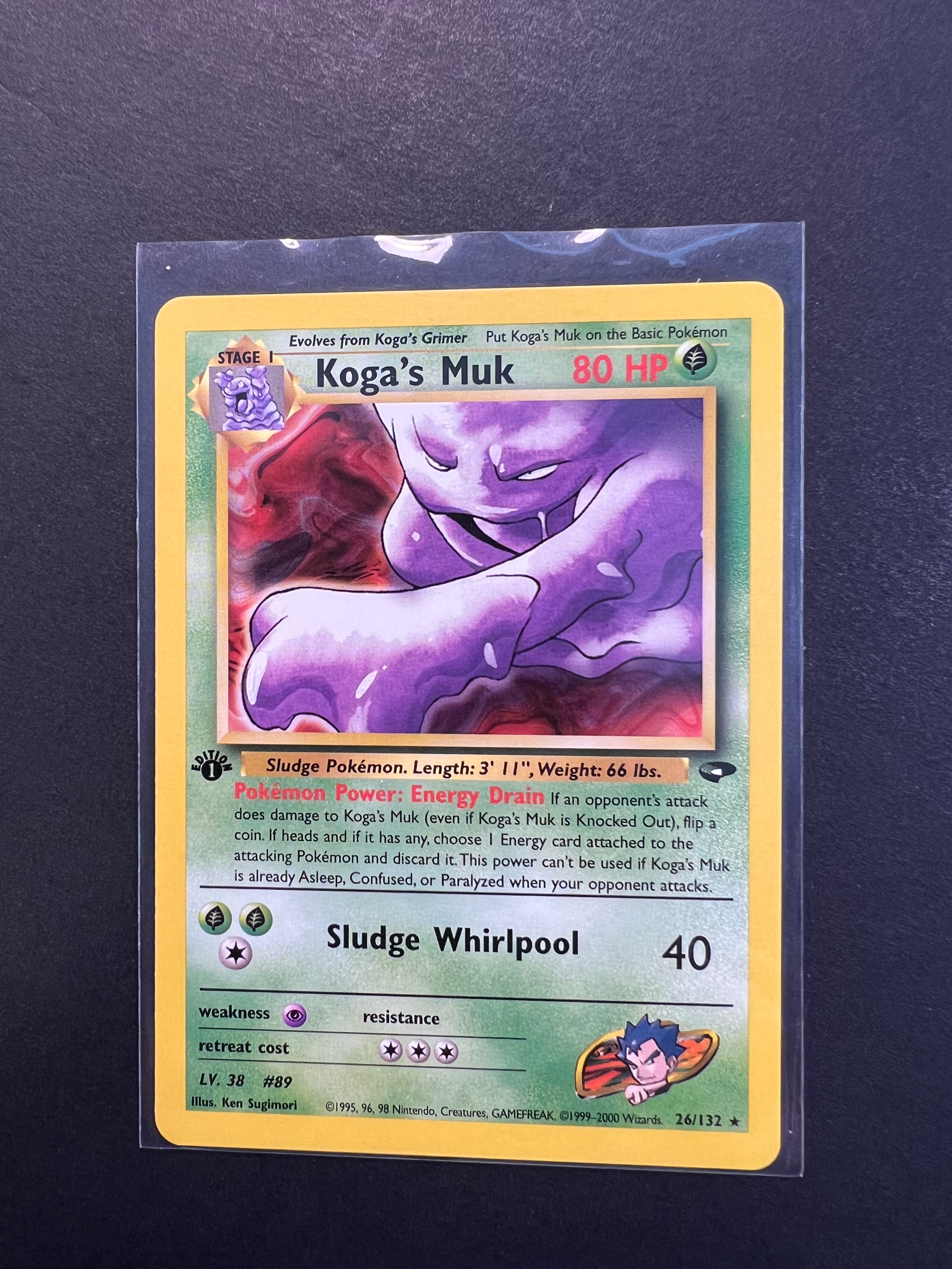 Koga's Muk 1st Edition - 26/132 Non-Holo Rare - Gym Challenge JAB Games13 Koga's Muk 1st Edition - 26/132 Non-Holo Rare - Gym Challenge JAB Games13