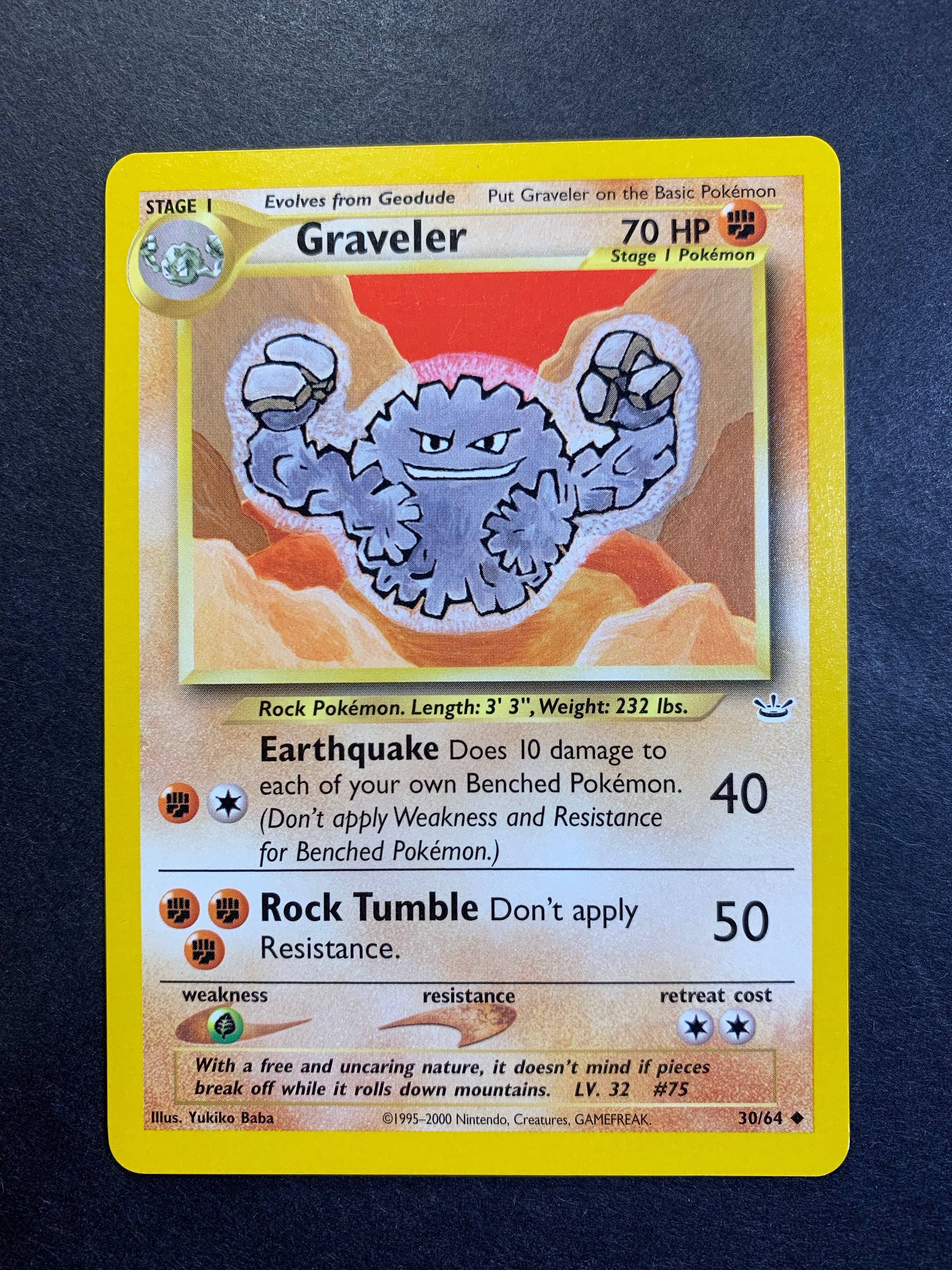 Graveler (30/64) - Neo Revelation 1st Edition
