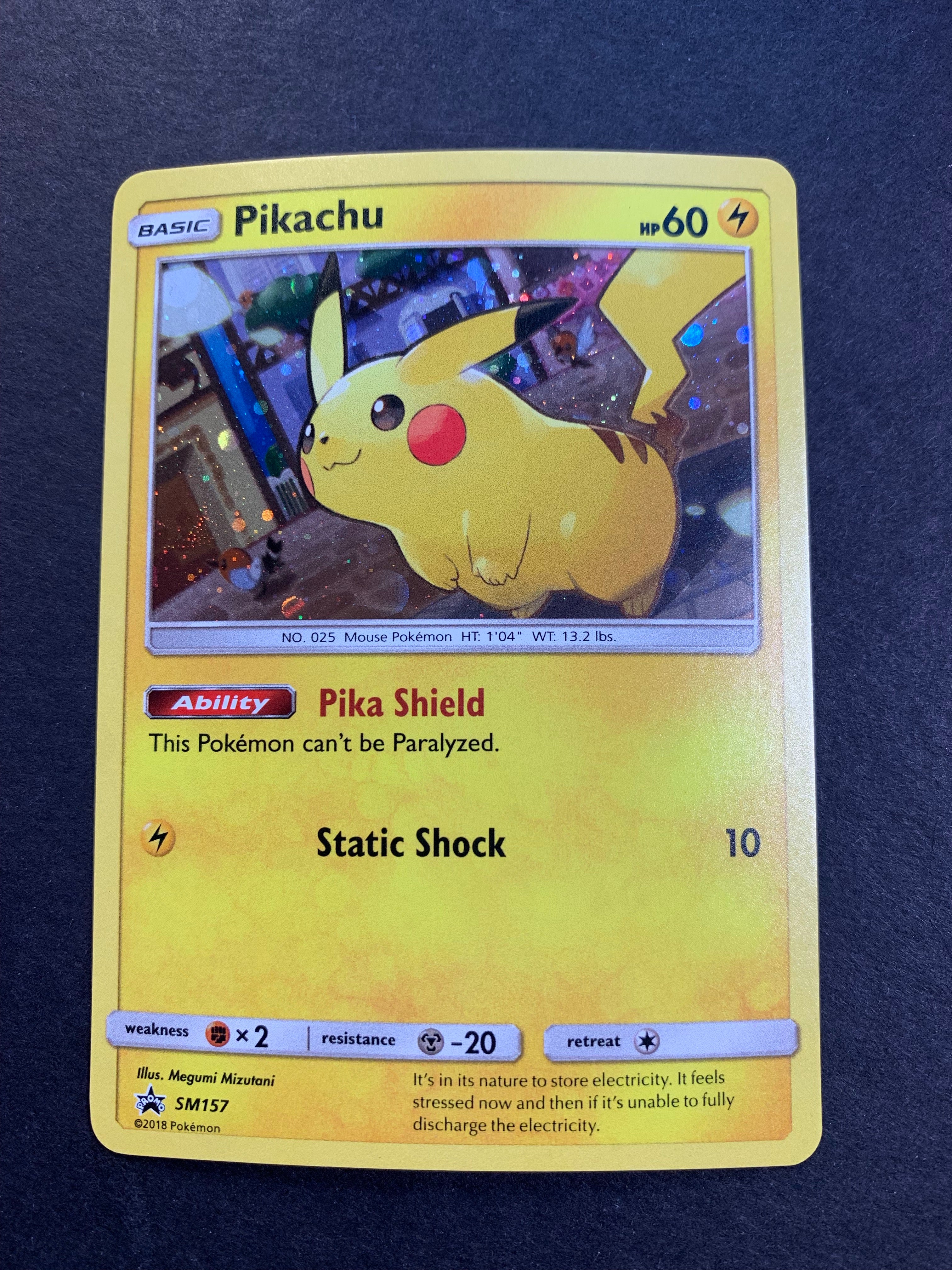 Pikachu - SM157 Holo Rare Promo JAB Games13 Pikachu - SM157 Holo Rare Promo JAB Games13