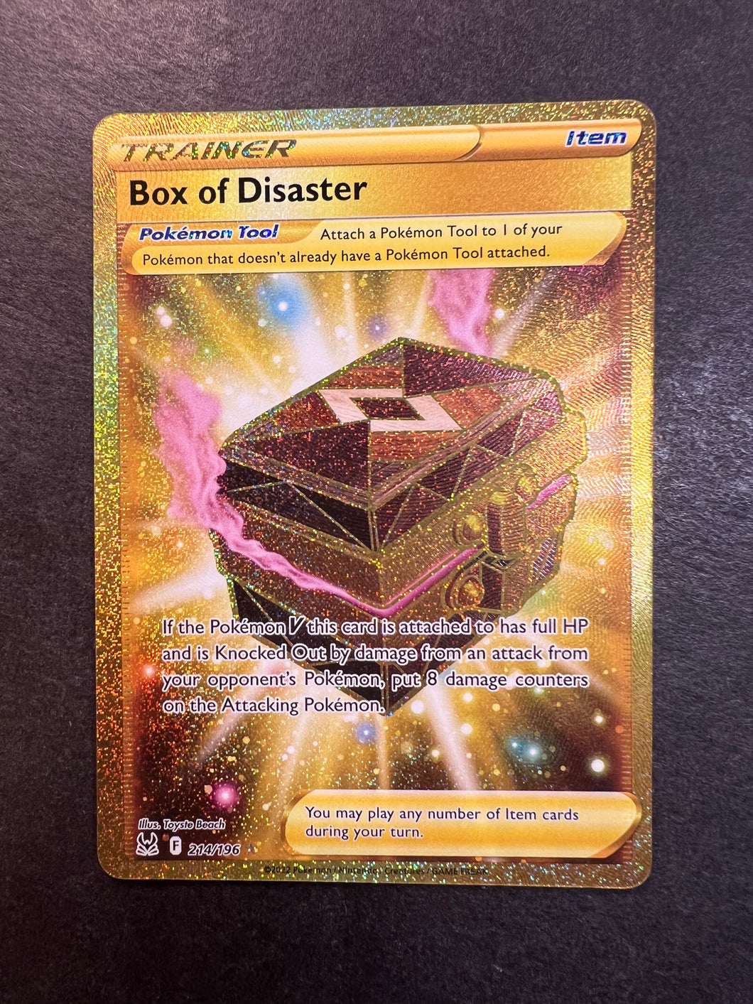 Pokemon Lost Origin Secret Rare Box of Disaster #214 Pokemon Lost Origin Secret Rare Box of Disaster #214