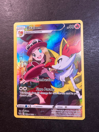 Braixen - TG01/TG30 Holo Ultra Rare - Silver Tempest
