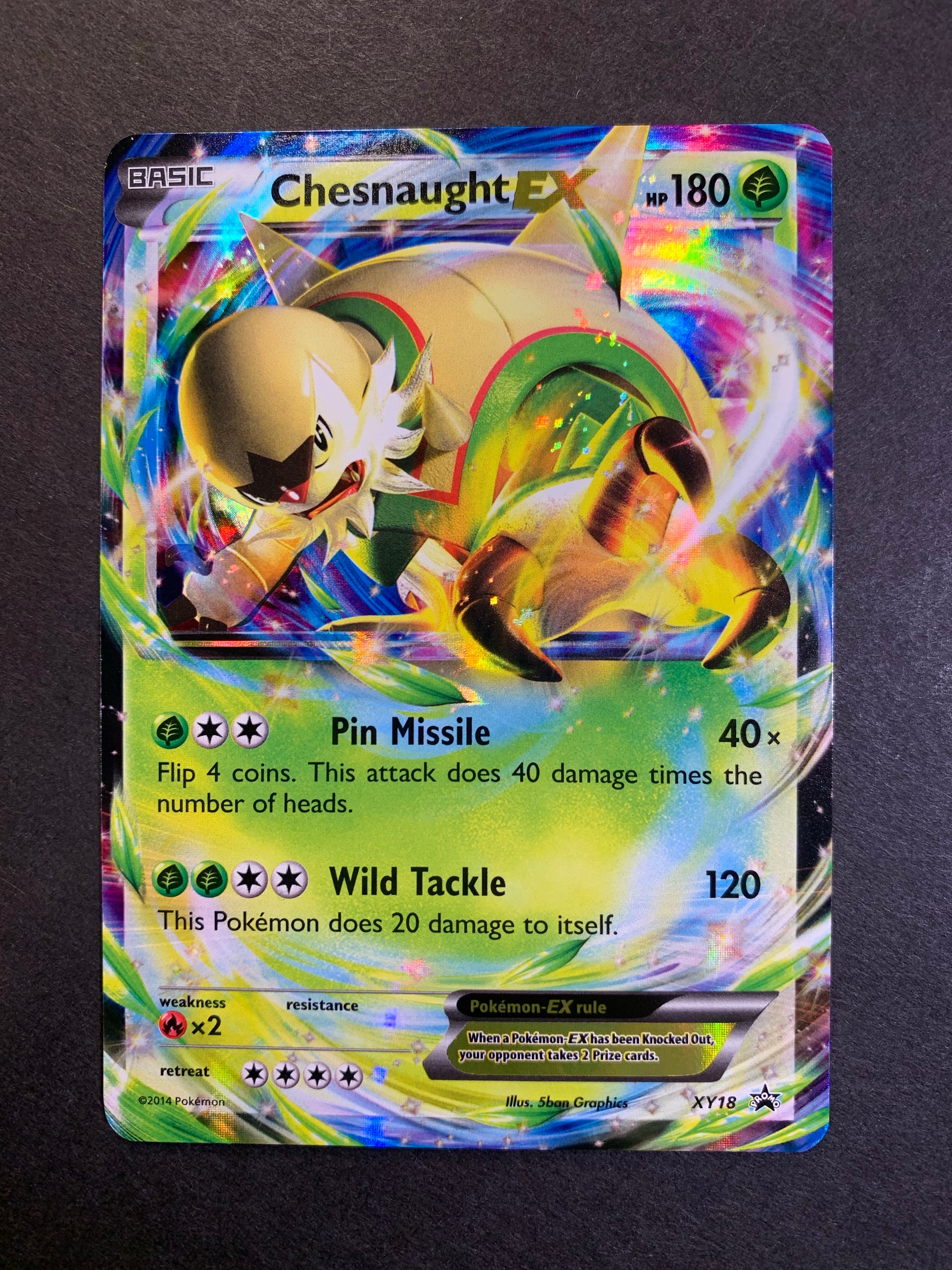 Pokemon - Chesnaught EX XY18 - XY Black Star Promos - Holo Pokemon - Chesnaught EX XY18 - XY Black Star Promos - Holo