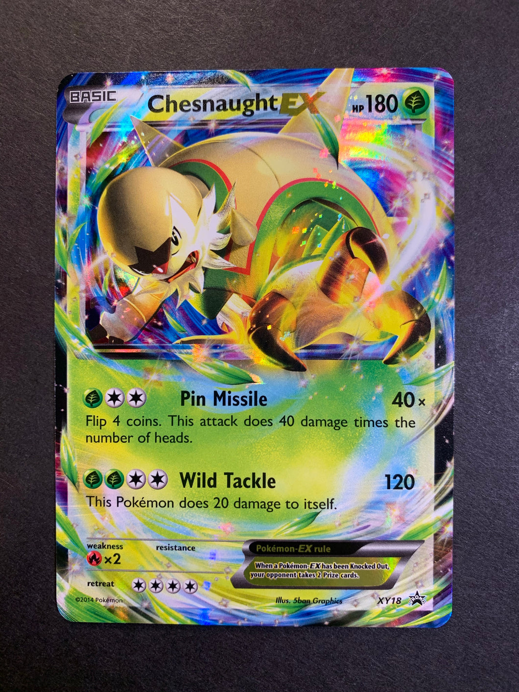 chesnaught ex pokemon card Pokemon - Chesnaught EX XY18 - XY Black Star Promos