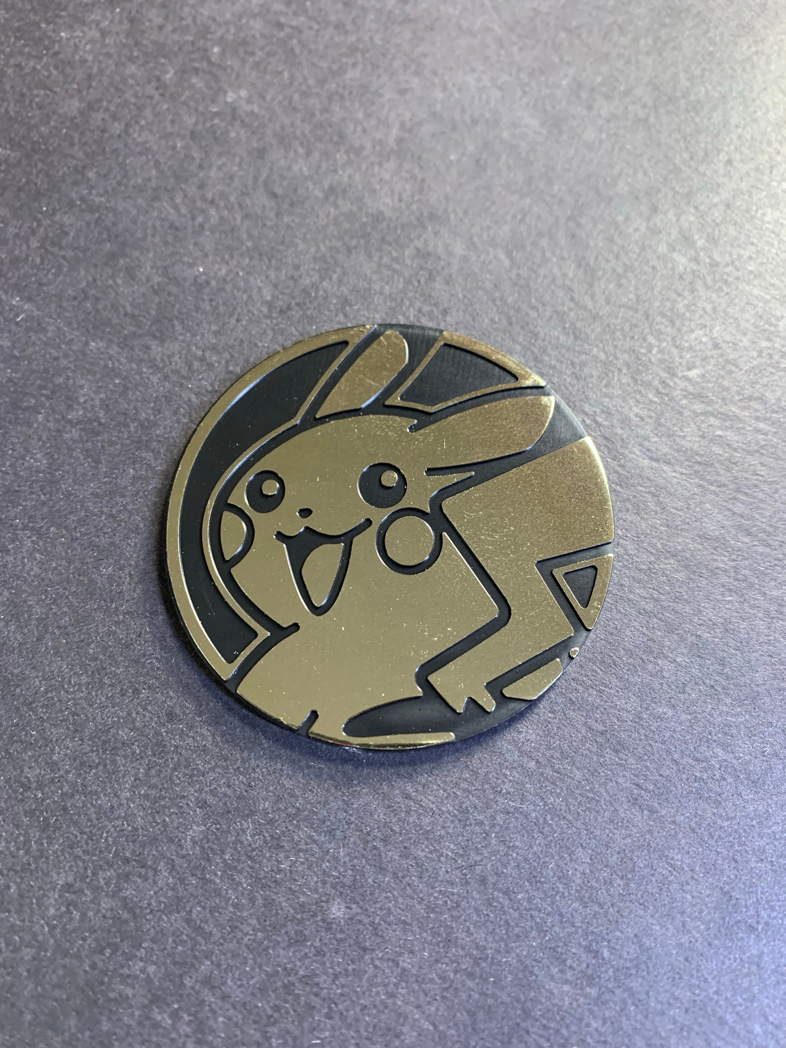 Official Pokemon Jumbo Gold Pikachu Coin JAB Games13