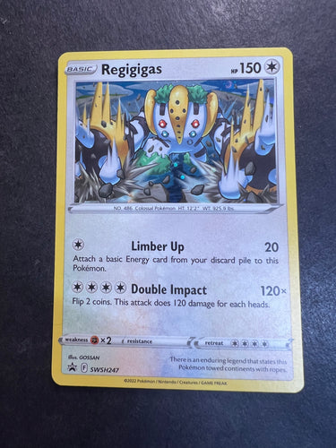 Regigigas - SWSH247 Holo Rare Promo - Lost Origin