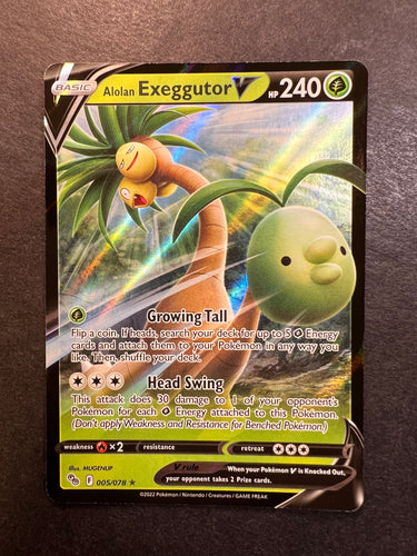 Alolan Exeggutor V - 005/078 Ultra Rare - Pokemon Go