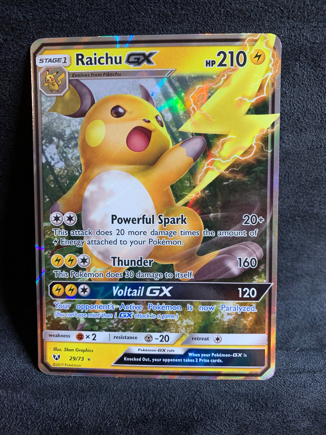 Raichu GX - 29/73 Ultra Rare - Shining Legends JAB Games13 Raichu GX - 29/73 Ultra Rare - Shining Legends JAB Games13