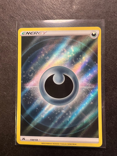 Darkness Energy - 158/159 Full Art Holo Rare - Crown Zenith