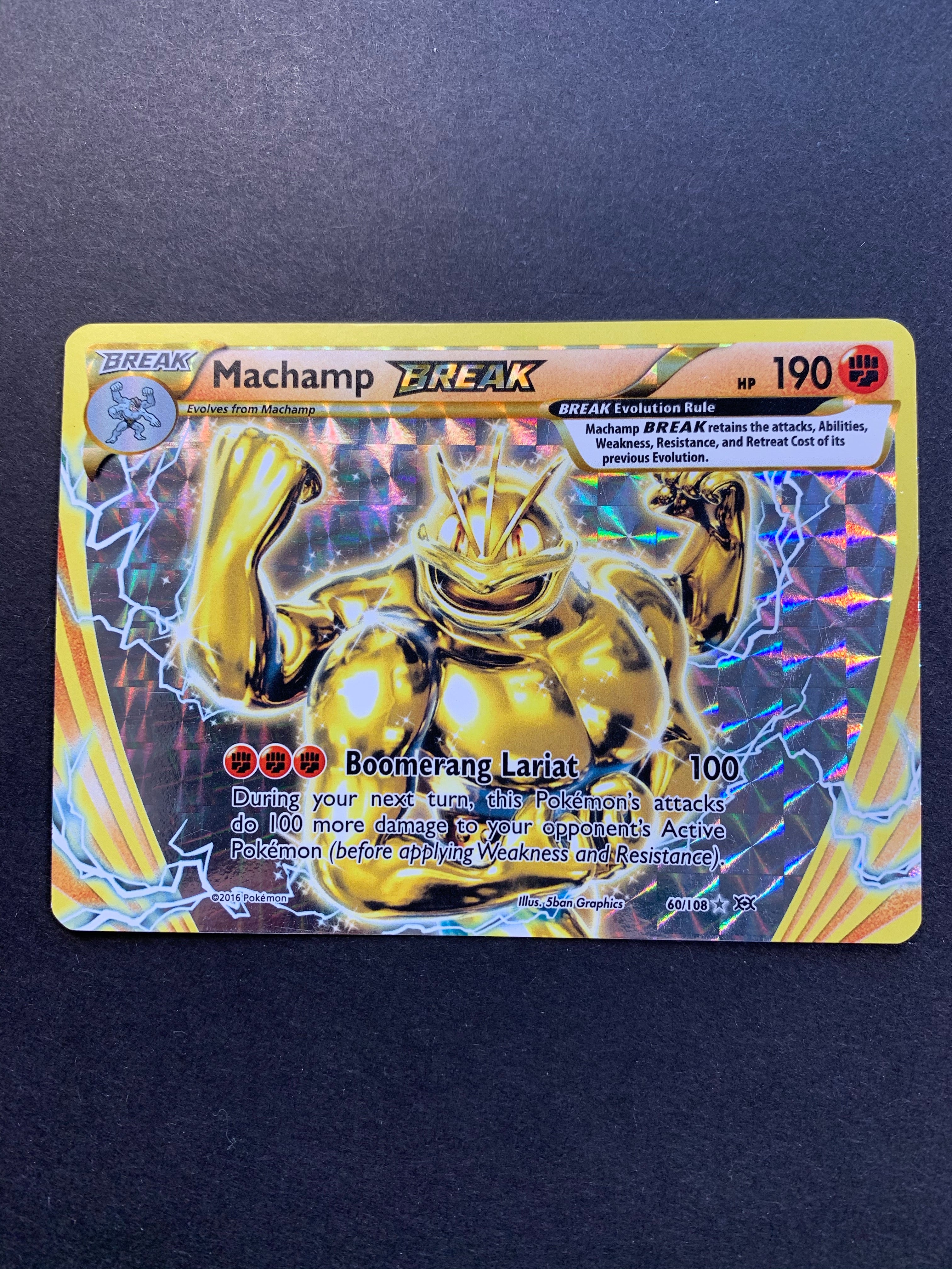 アメリカ購入品 表面はほぼ無傷 Machamp Machamp Break - 60/108 Ultra Rare Holo - XY Evolutions – JAB