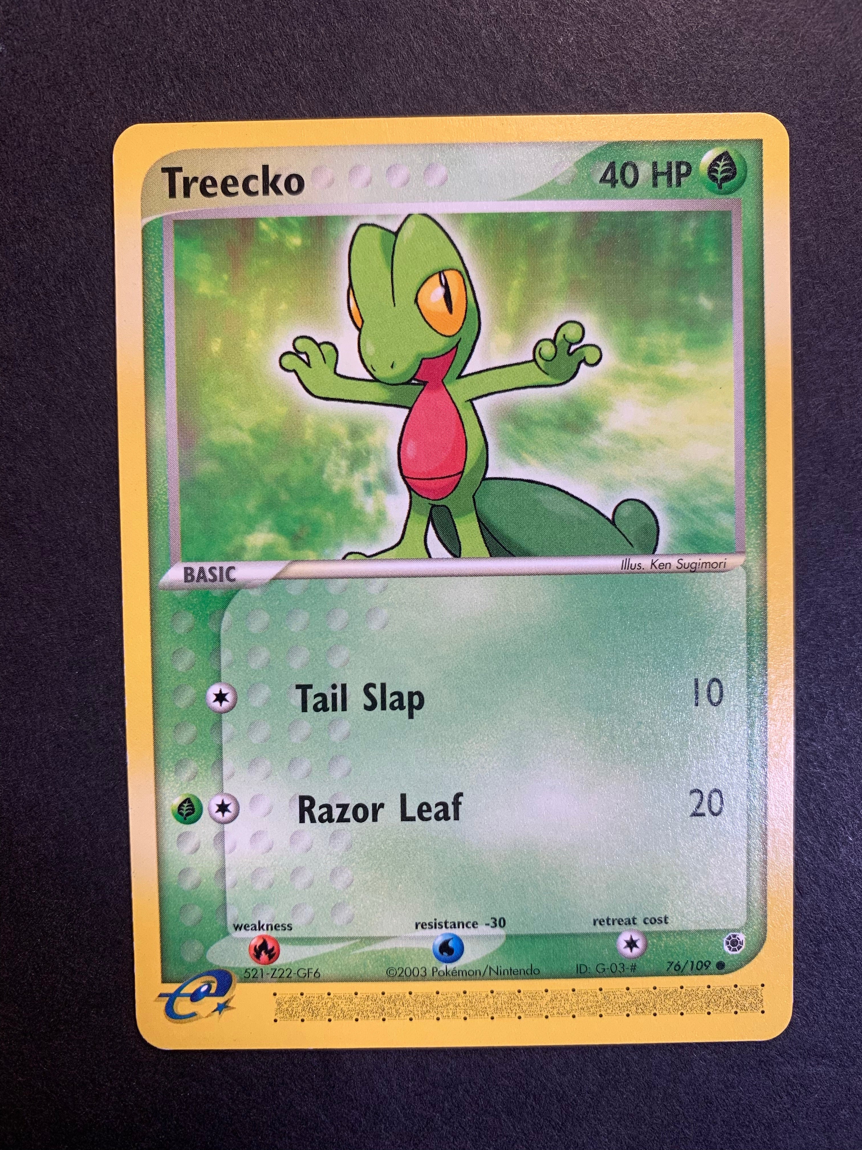 【希少】Treecko キモリ 76/109 ● eカード English キラ Treecko 76/109 Ruby and Sapphire Reverse Holo for sale online | eBay