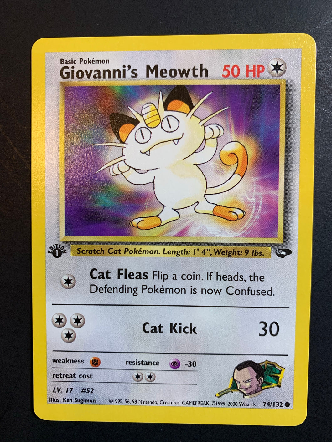 Giovanni’s Meowth 1st Edition - 74/132 Gym Challenge