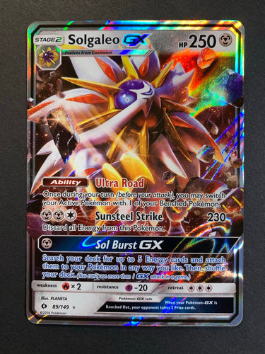 Solgaleo GX - 89/149 Ultra Rare - Sun & Moon Pokemon