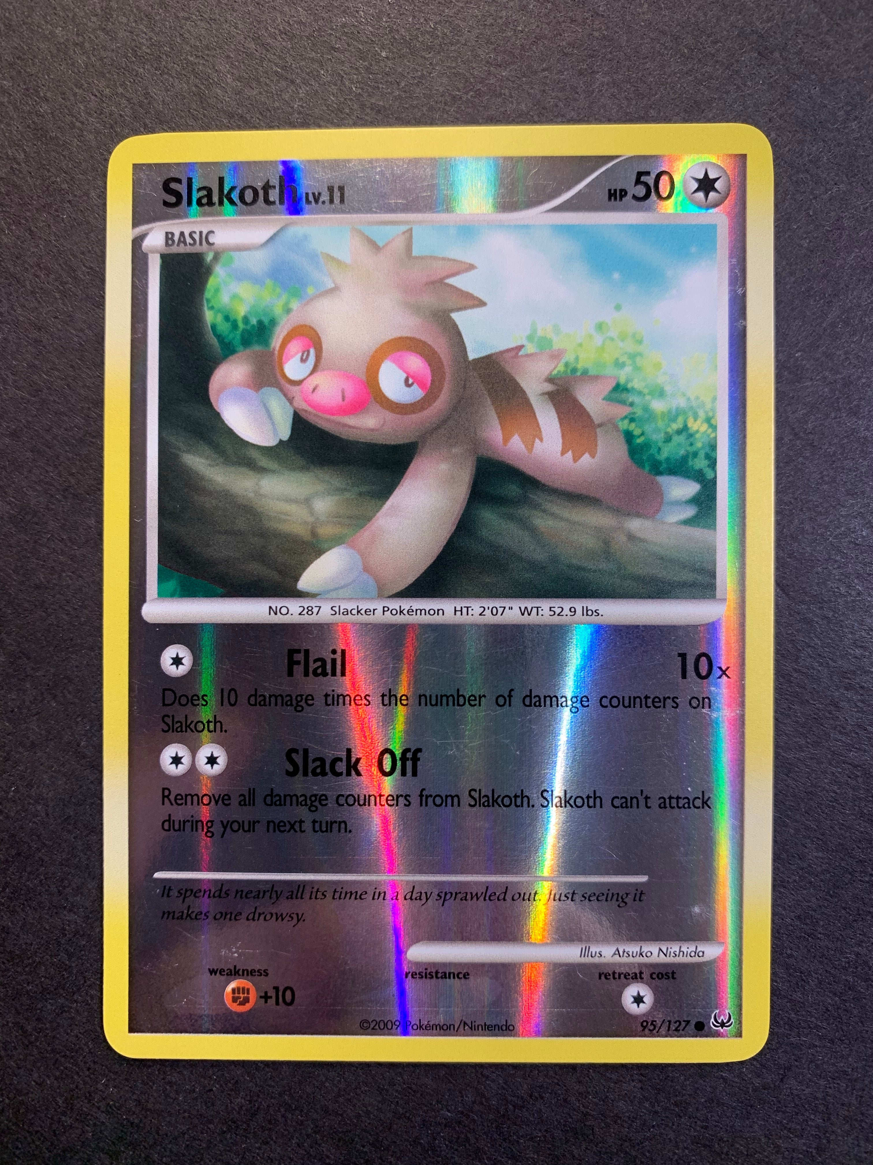pokemon card slakoth Slakoth - 95/127 Reverse Holo