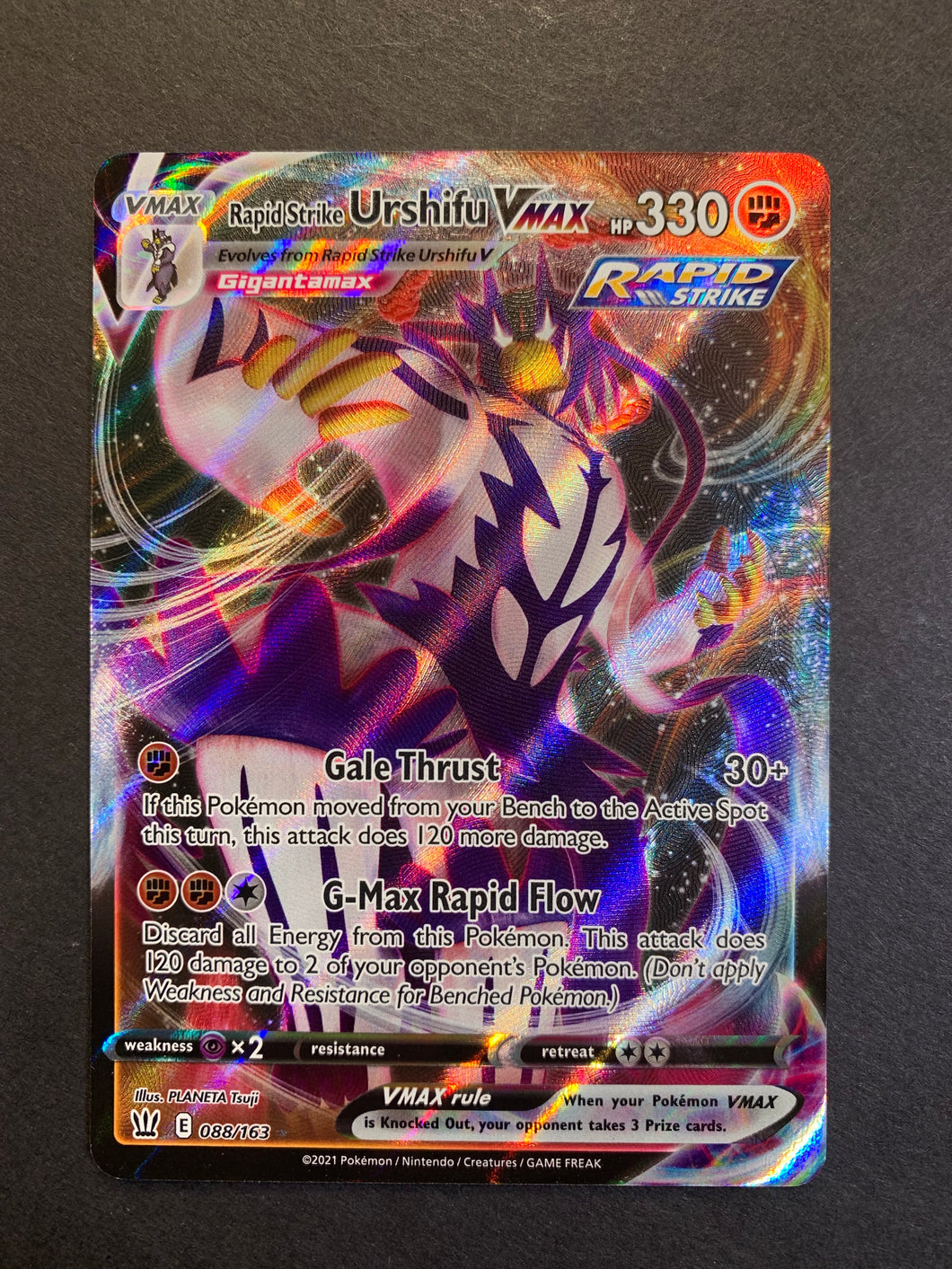 are rapid strike pokemon cards rare pokemon SWSH05: Battle Styles Rapid Strike Energy (Secret) Holofoil / Moderately Played
