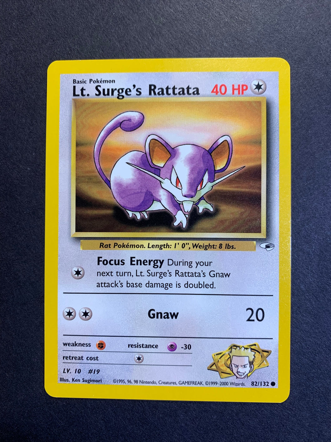 Lt. Surge’s Rattata - 82/132 Gym Heroes Set