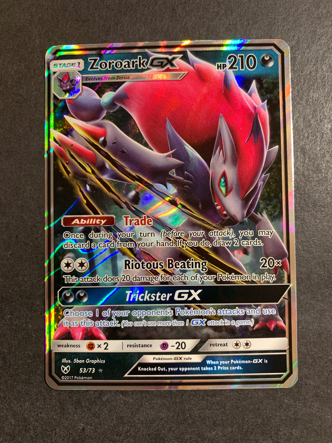 zoroark gx pokemon card Greninja & 107/214 Price 2026 Unbroken Bonds Singles Zoroark GX 77/73 Shining Legends