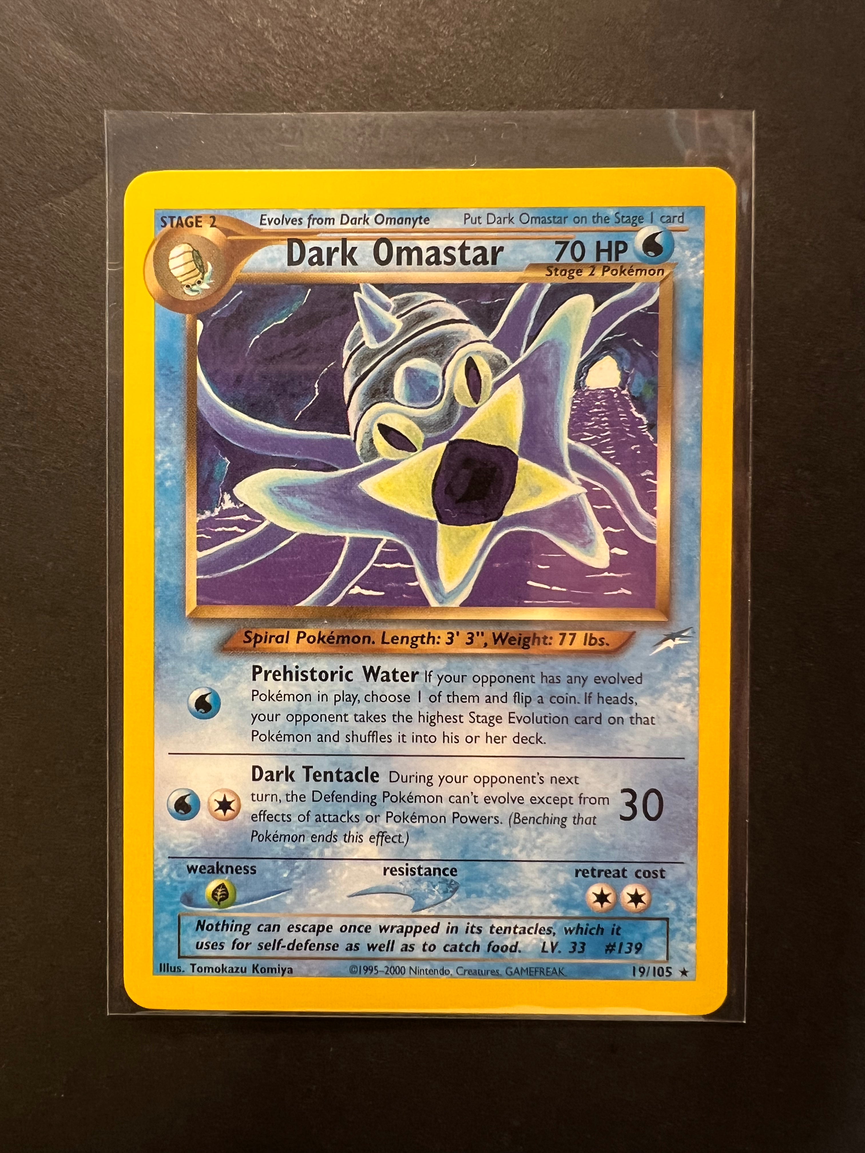 Dark Omastar - 19/105 Non-Holo Rare - Neo Destiny Set JAB Games13 Dark Omastar - 19/105 Non-Holo Rare - Neo Destiny Set JAB Games13