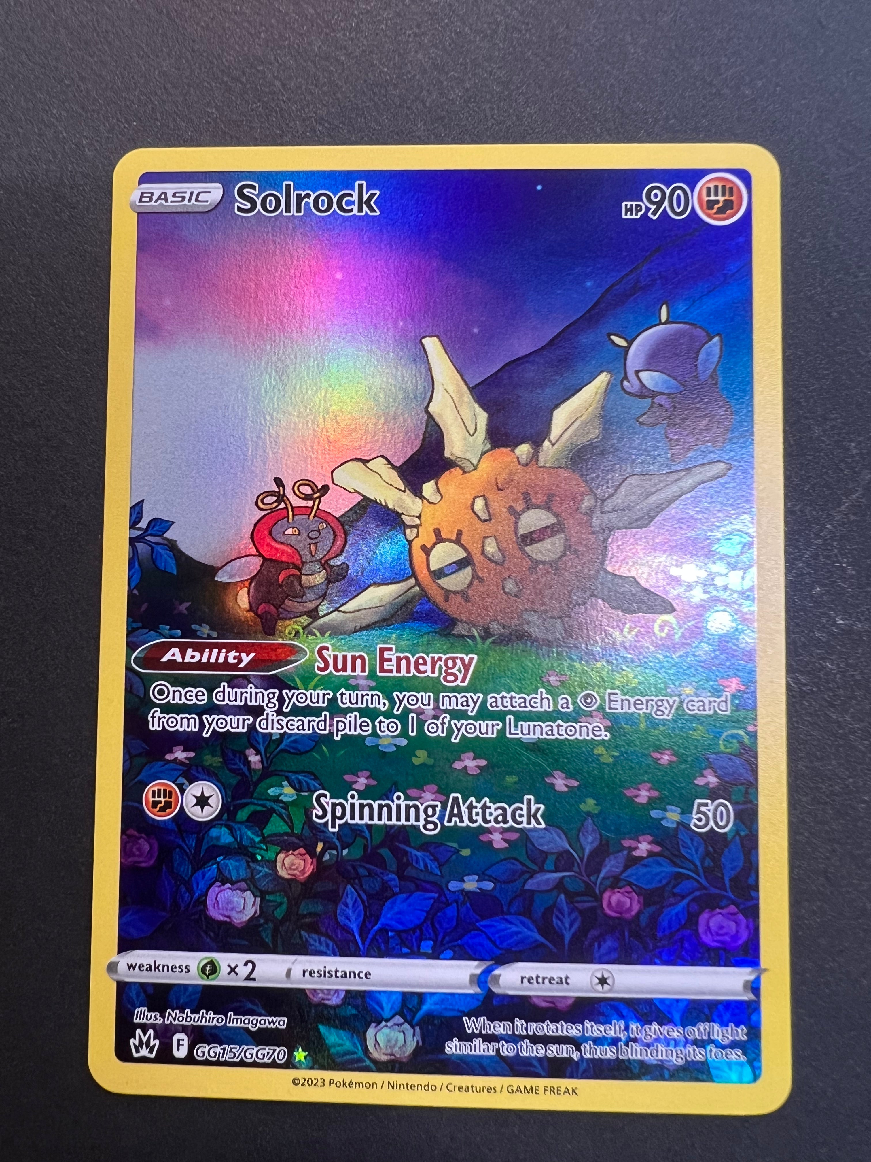 solrock pokemon card Solrock - GG15/GG70 Holo Ultra Rare