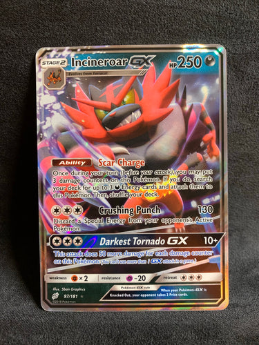 Incineroar GX - 97/181 Ultra Rare - Team Up Set