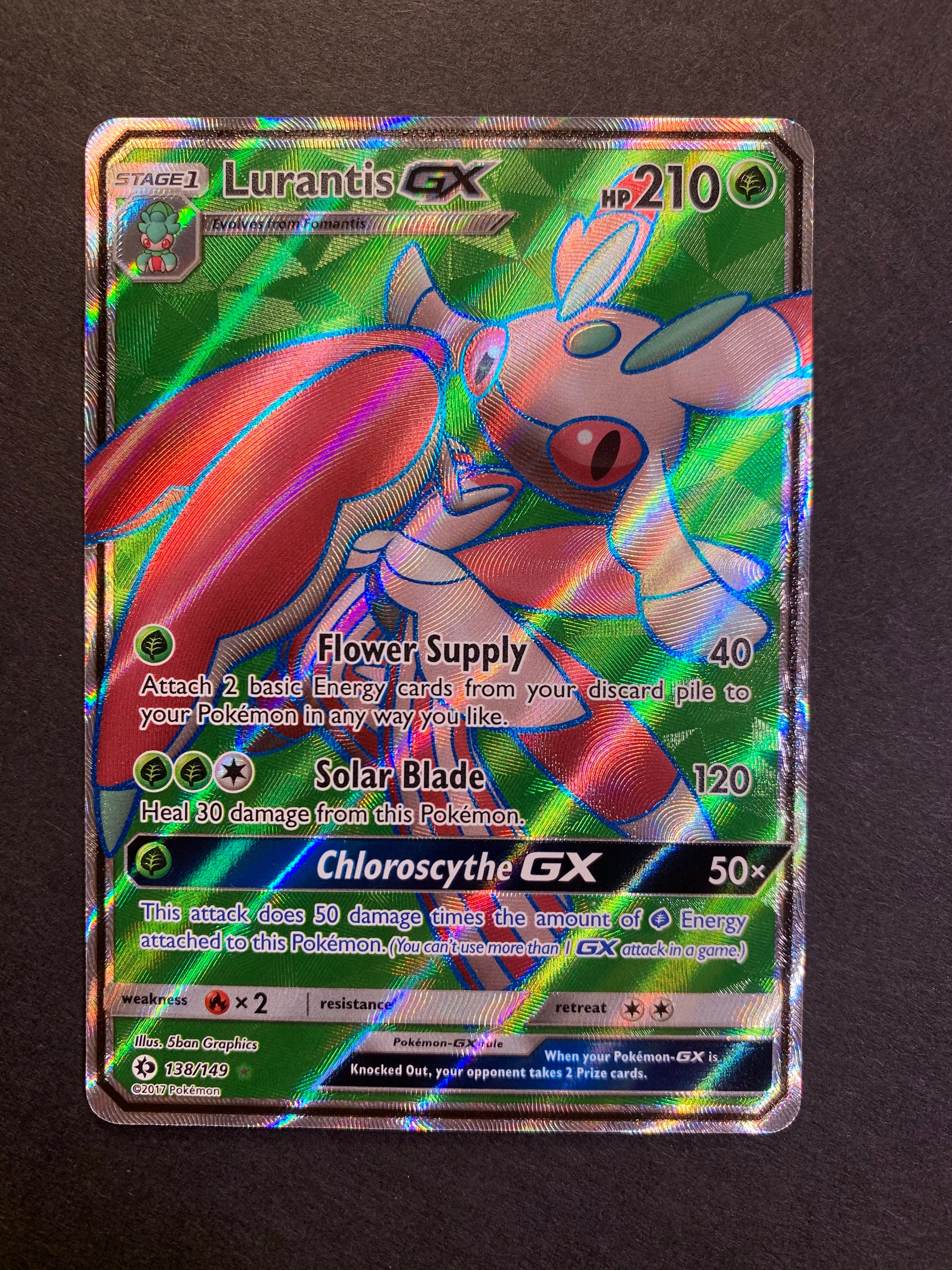 Pokemon - Lurantis GX - 138/149 - Full Art Ultra Rare Pokemon - Lurantis GX - 138/149 - Full Art Ultra Rare