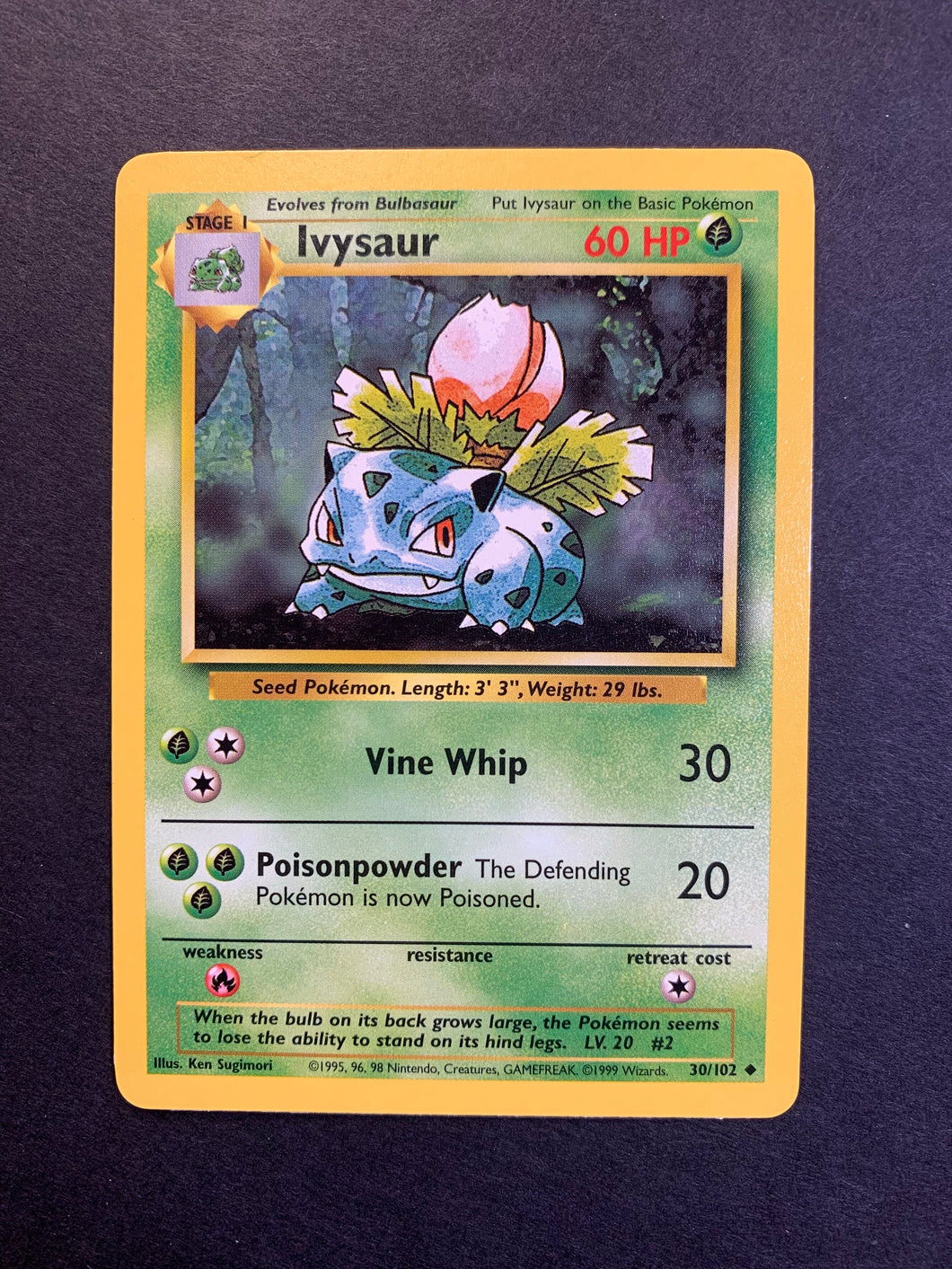 Ivysaur - 30/102 Vintage Base Set