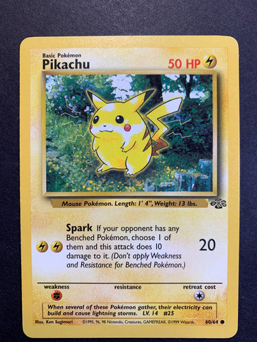 Pikachu - 60/64 Vintage Jungle Set