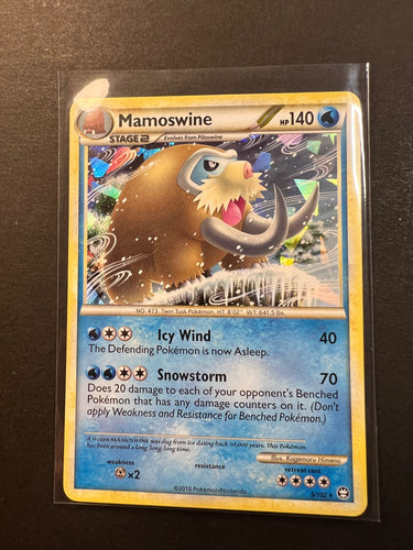 Mamoswine - 5/102 “Cracked Ice” Holo Rare - HGSS Triumphant