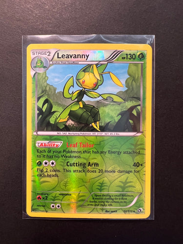 Leavanny - 12/113 Reverse Holo Rare - Legendary Treasures