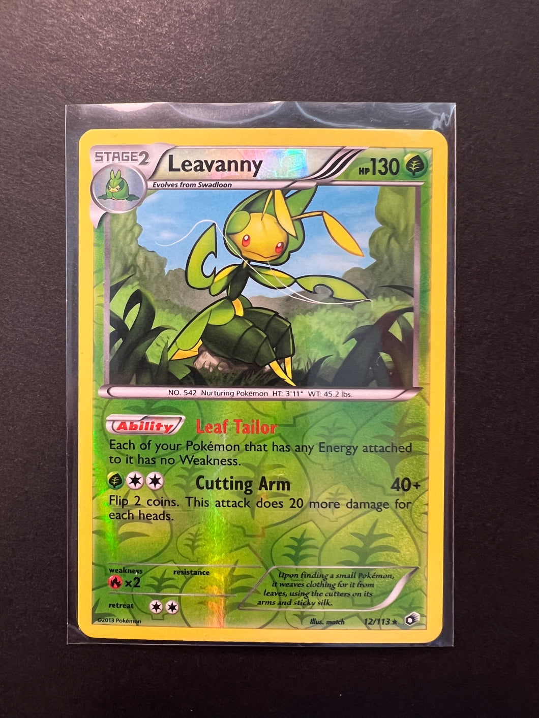 leavanny pokemon card Leavanny - 12/113 Reverse Holo Rare