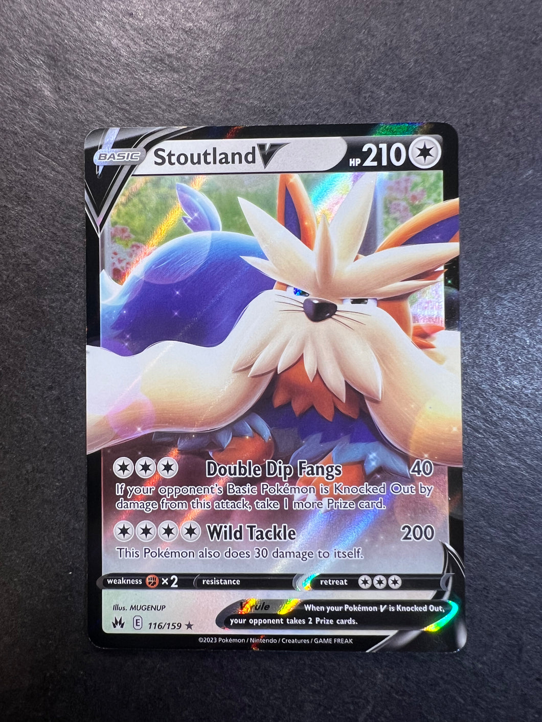 Stoutland V - 116/159 Ultra Rare - Crown Zenith JAB Games13 Stoutland V - 116/159 Ultra Rare - Crown Zenith JAB Games13