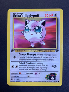 Erika's Jigglypuff 1st Edition - 69/132 Gym Challenge JAB Games13 Erika's Jigglypuff 1st Edition - 69/132 Gym Challenge JAB Games13
