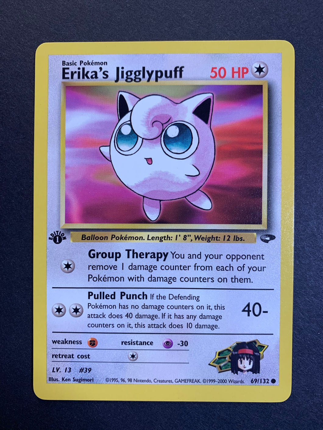 Erika's Jigglypuff 1st Edition - 69/132 Gym Challenge JAB Games13 Erika's Jigglypuff 1st Edition - 69/132 Gym Challenge JAB Games13