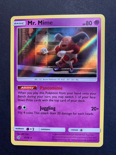 Mr. Mime - 11/18 Holo Rare - Detective Pikachu Movie