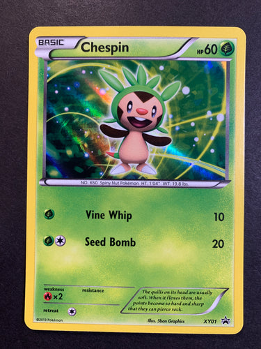 Chespin - XY01 Holo Rare Promo