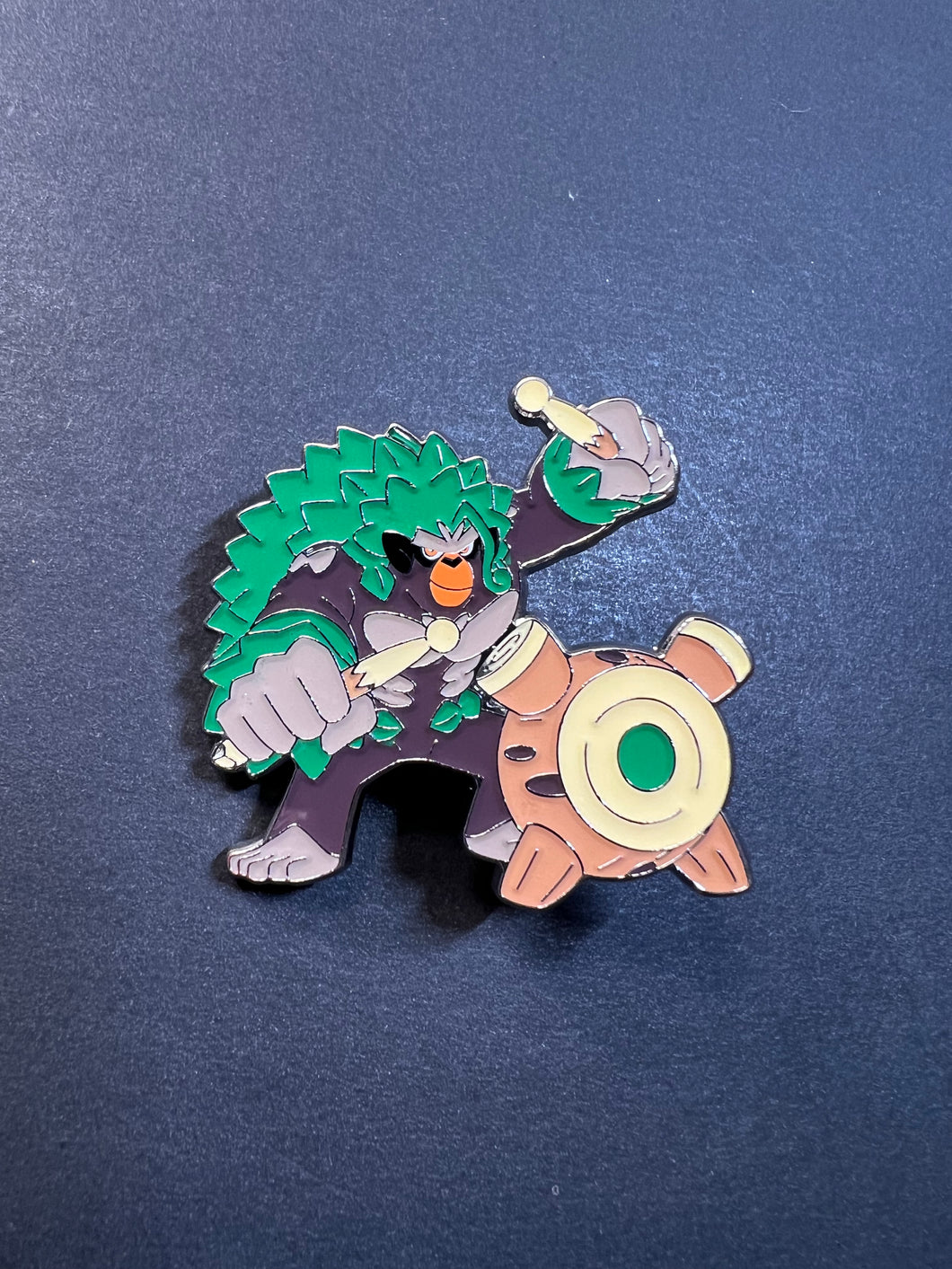 Official Rillaboom Metal Pokemon Pin - Crown Zenith