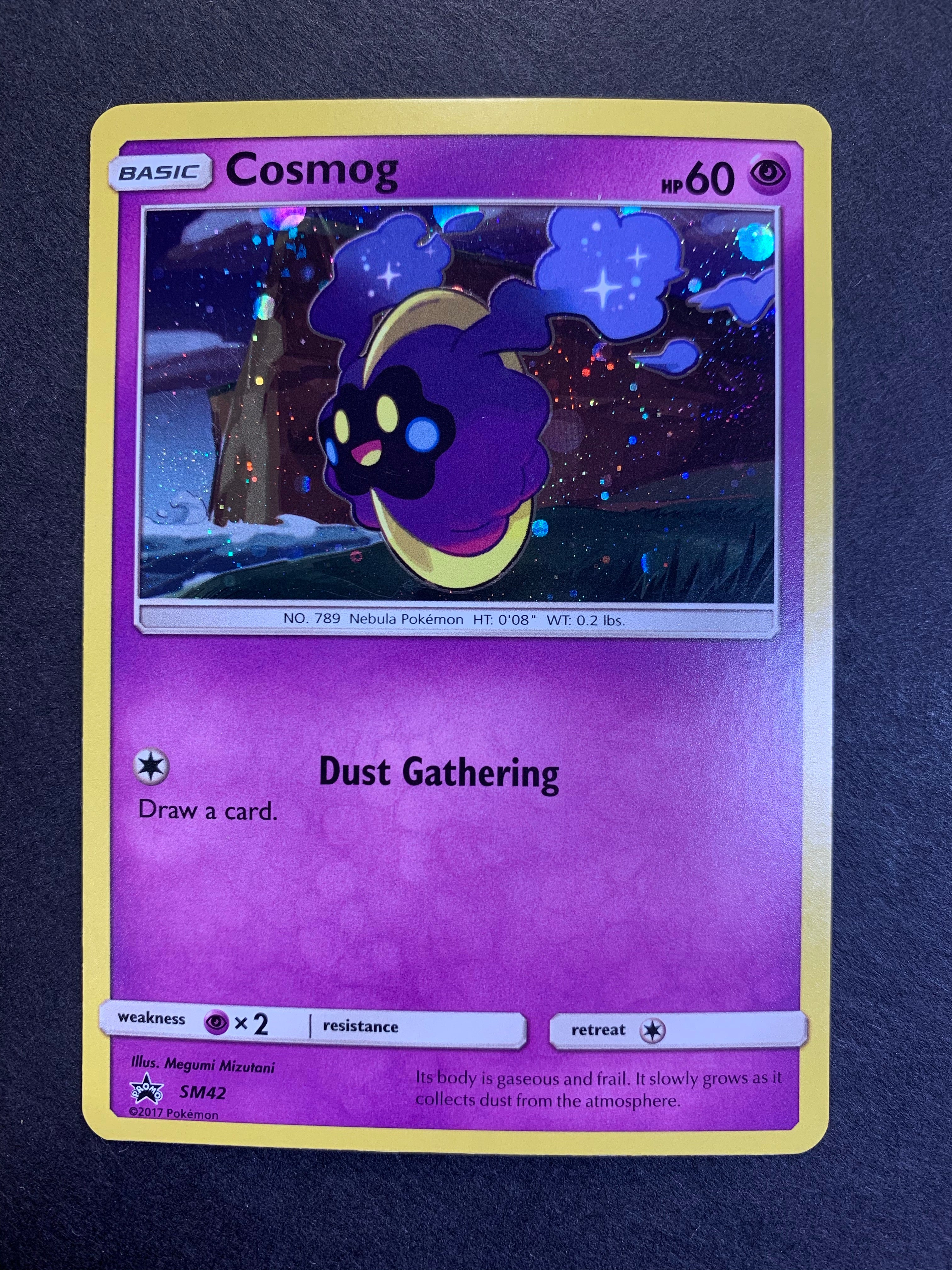 Pokemon Sun & Moon Promo Holo Rare Cosmog SM42 Pokemon Sun & Moon Promo Holo Rare Cosmog SM42