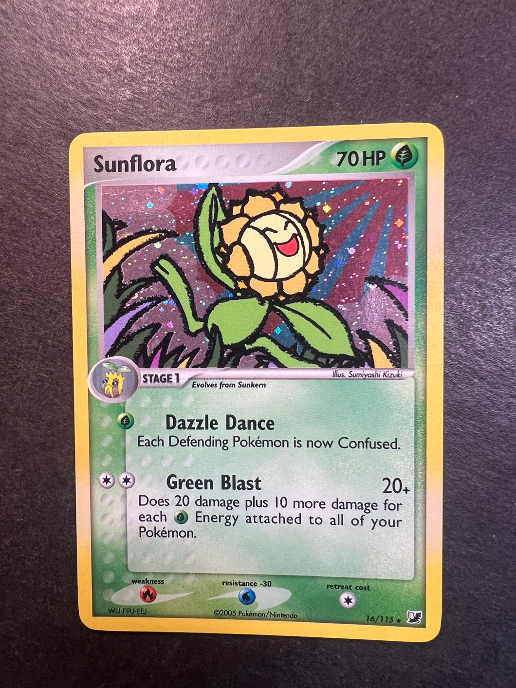 Sunflora - 16/115 Holo Rare - EX Unseen Forces