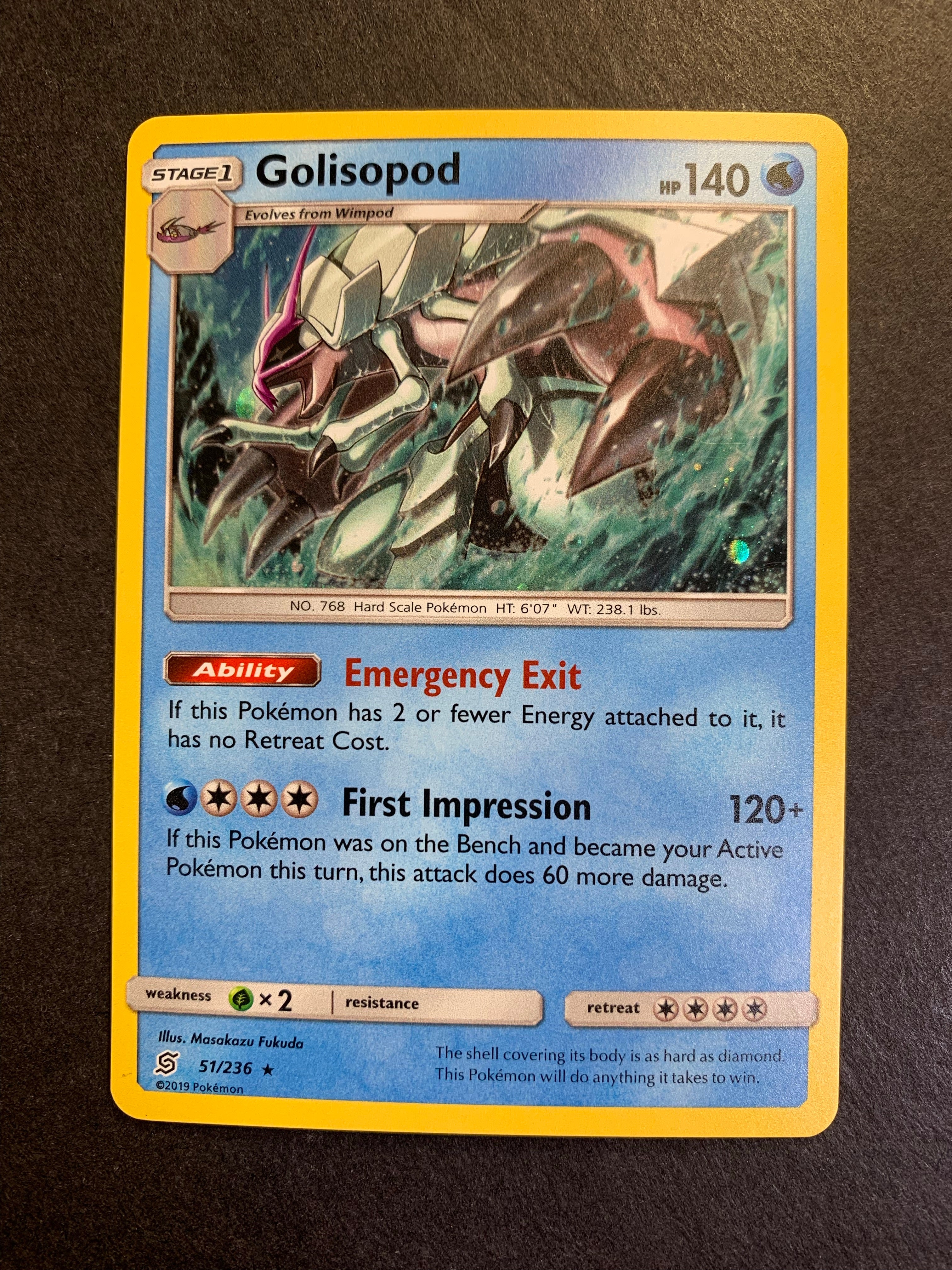 Golisopod - 51/236 Cosmo Holo Rare Promo JAB Games13 Golisopod - 51/236 Cosmo Holo Rare Promo JAB Games13