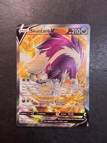 Skuntank V - 180/195 Full Art Ultra Rare - Silver Tempest
