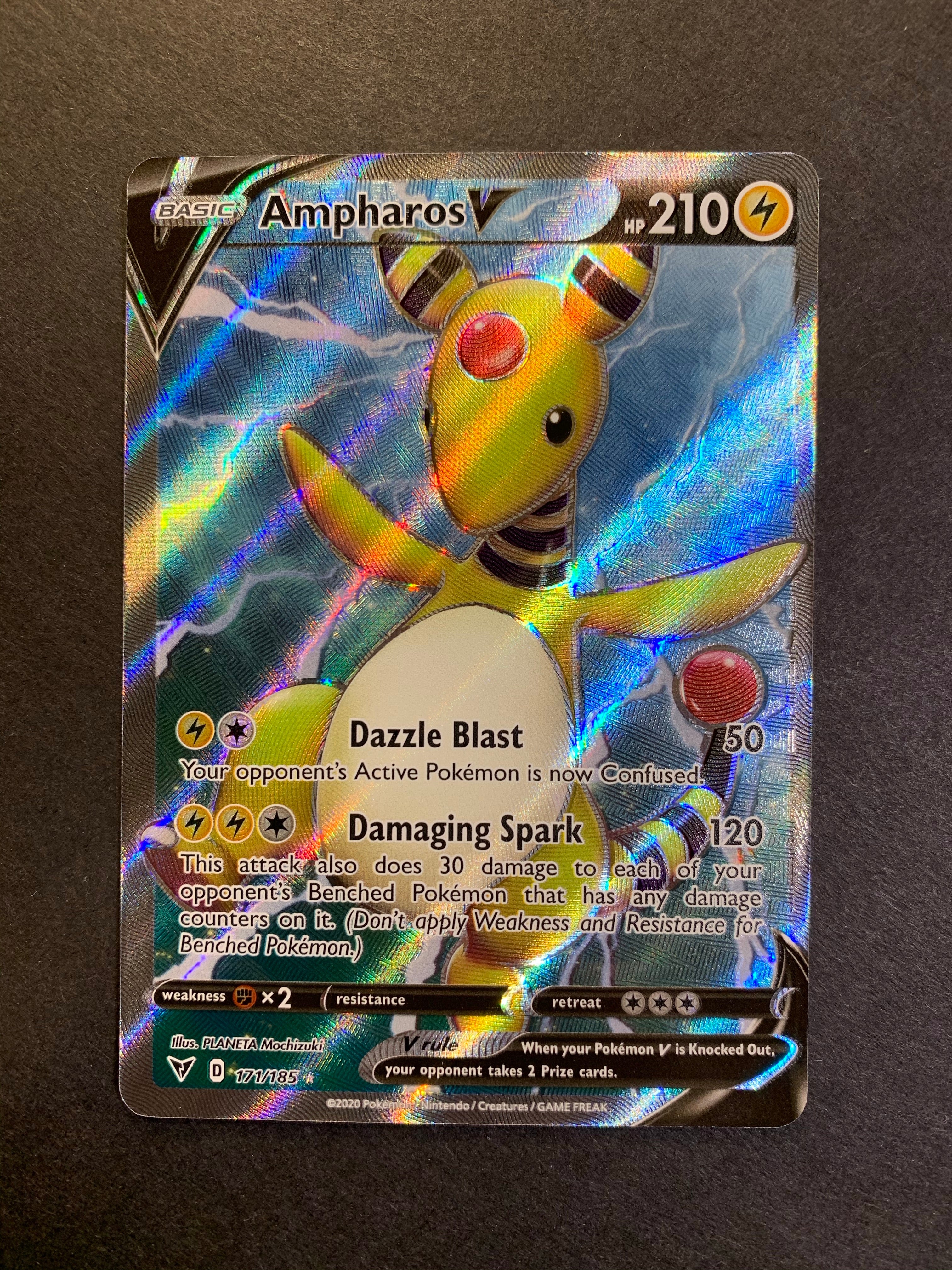 Ampharos V - 171/185 Full Art Ultra Rare - Vivid Voltage