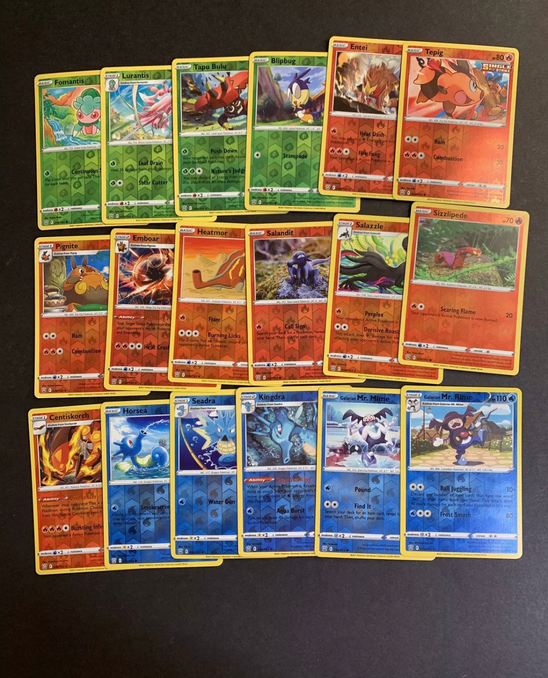 Pokemon Battle Styles Complete Reverse Holo Set - 123 Cards + 4 Ultra JAB Games13 Pokemon Battle Styles Complete Reverse Holo Set - 123 Cards + 4 Ultra JAB Games13