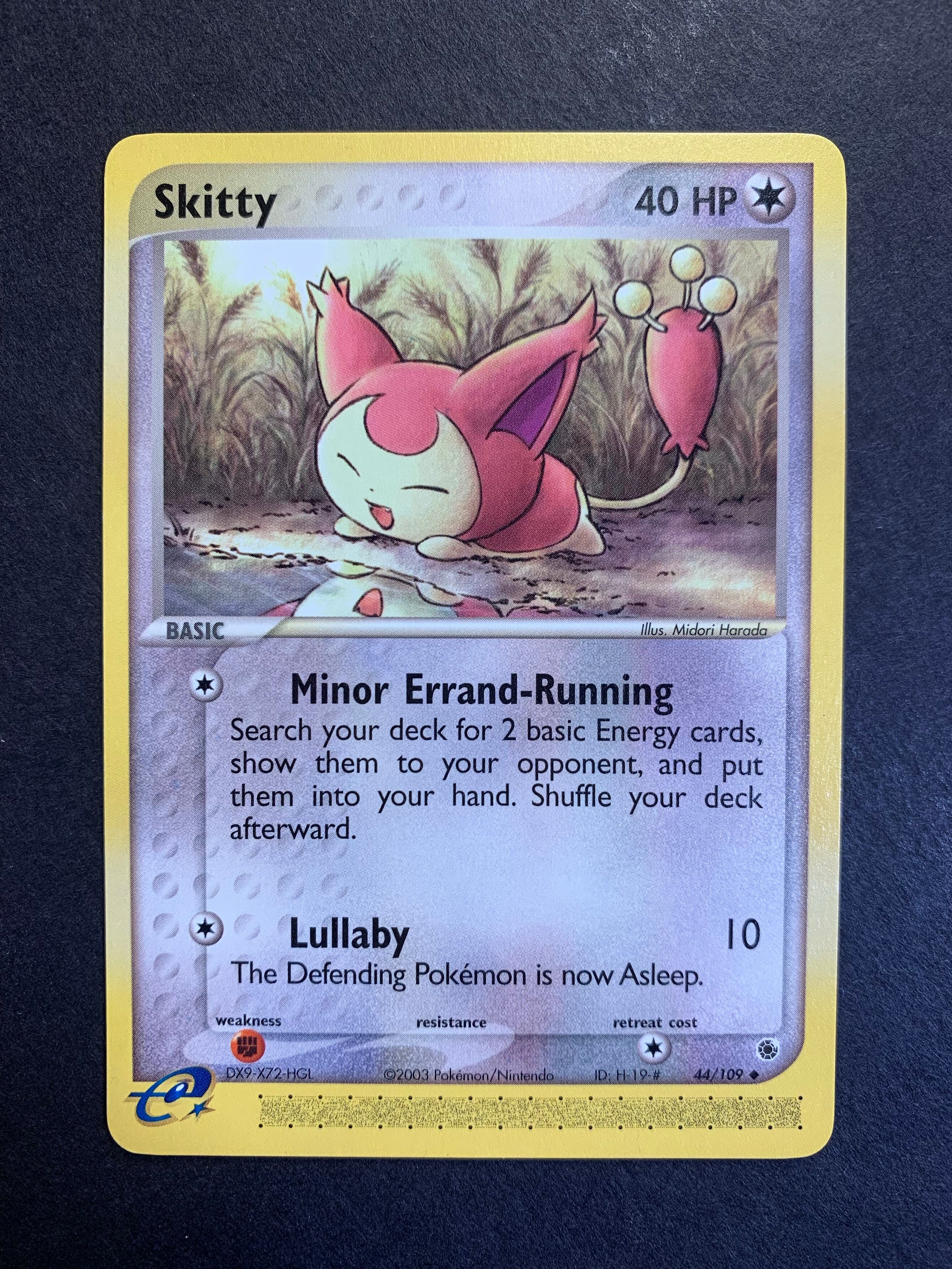 Skitty - 44/109/109 - Reverse Holofoil Ruby and Sapphire