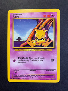Abra - 43/102 Non-Holo - Vintage Base Set JAB Games13 Abra - 43/102 Non-Holo - Vintage Base Set JAB Games13