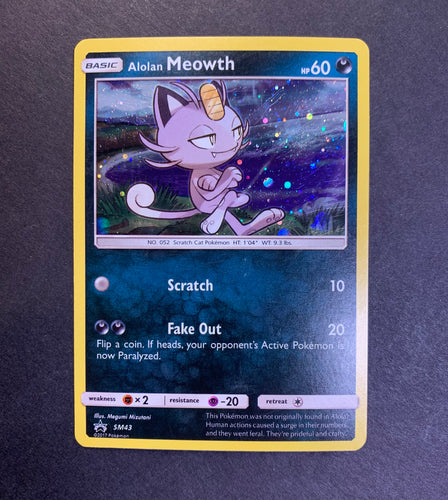 Alolan Meowth - SM43 Holo Rare Promo