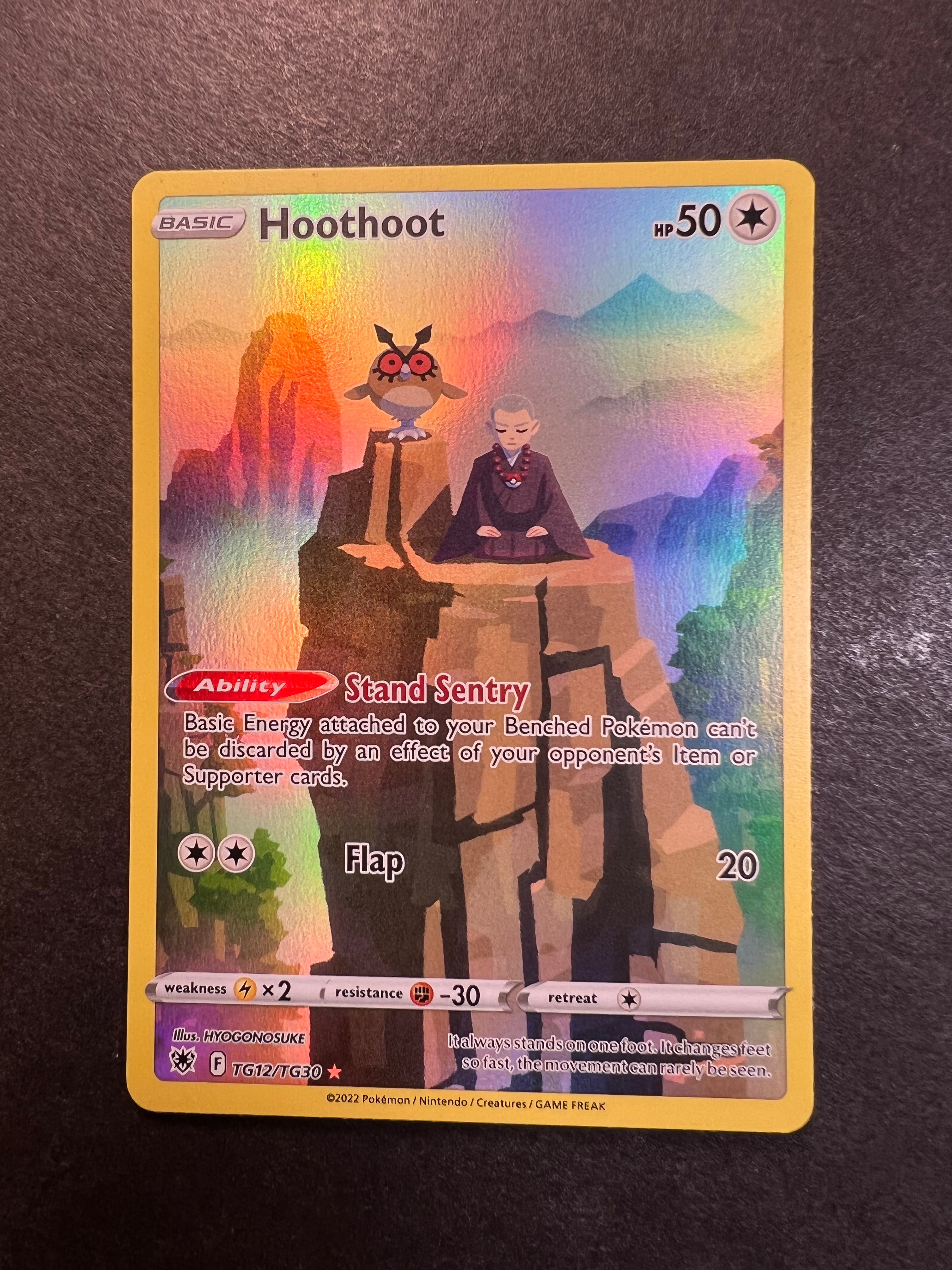 Hoothoot - TG12/TG30 Full Art Holo Rare
