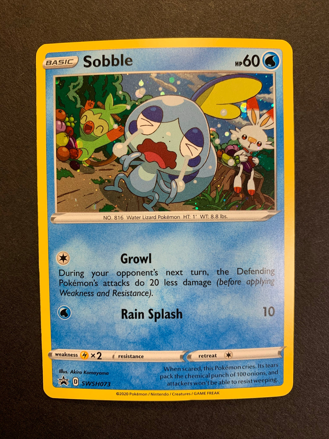 sobble pokemon card holographic Sobble